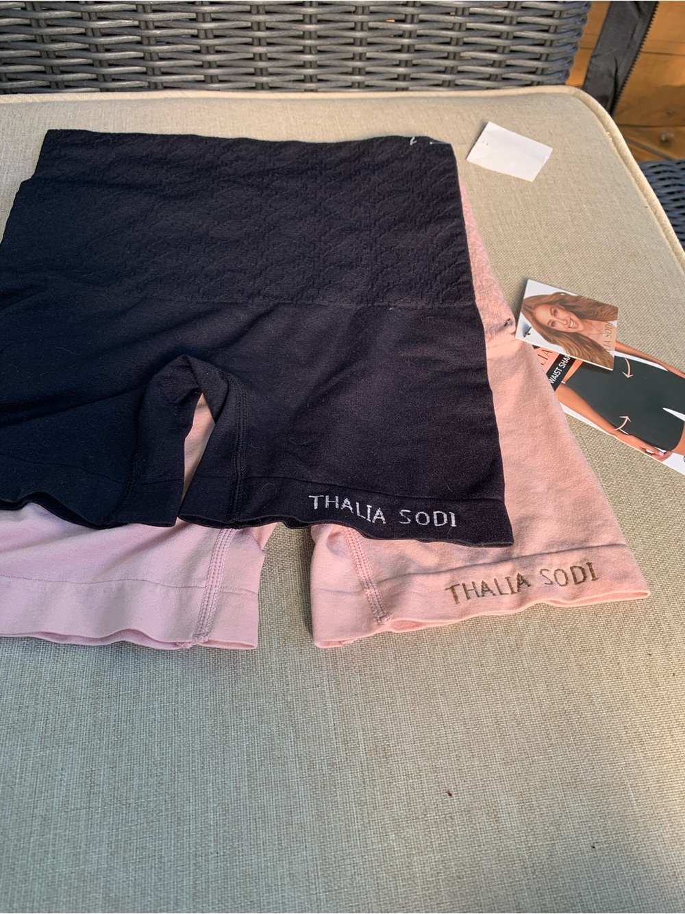 Thalia Sodi Boxer Briefs in Black and Light Pink women